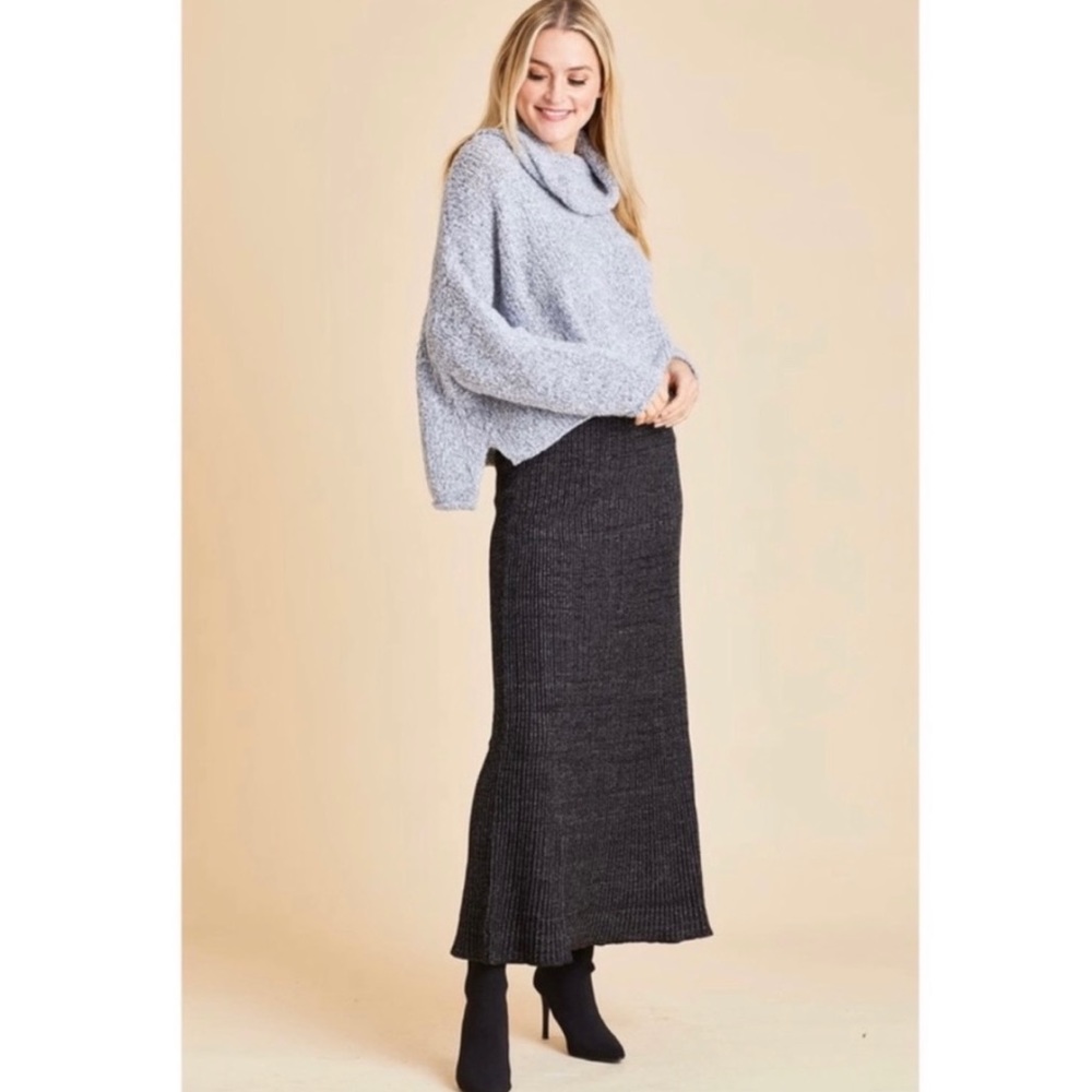 🆕 Free People Shine Bright Metallic Maxi Skirt - Picture 3 of 13
